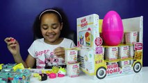 Num Noms Series 2 vs Shopkins Season 2 & 3 - Ice Cream Truck - Big Egg Toy Surprise