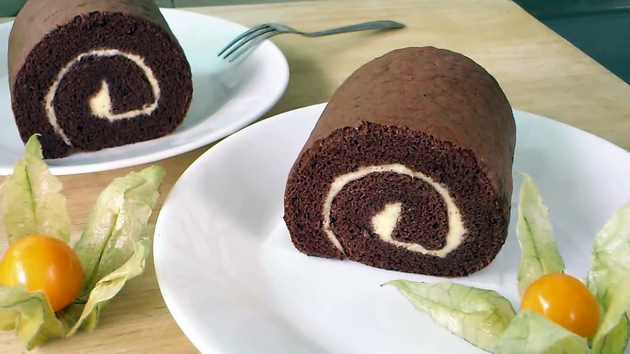 Chocolate Swiss Roll (巧克力瑞士蛋糕卷) **