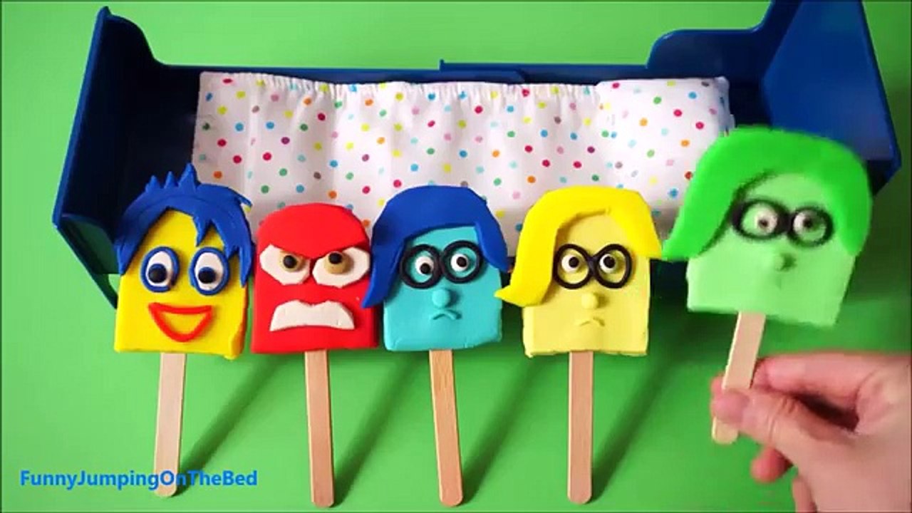 Five Little Inside Out Ice Cream Jumping on the Bed - 15 Minutes Mega Nursery Rhymes Compilation