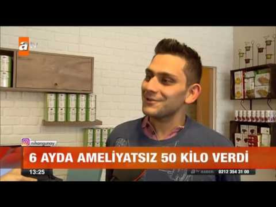 6 ayda ameliyatsız kilo verdi - atv Gün Ortası