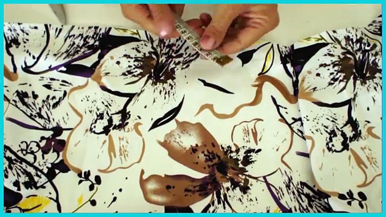 How to sew a pleated skirt - without a Pattern