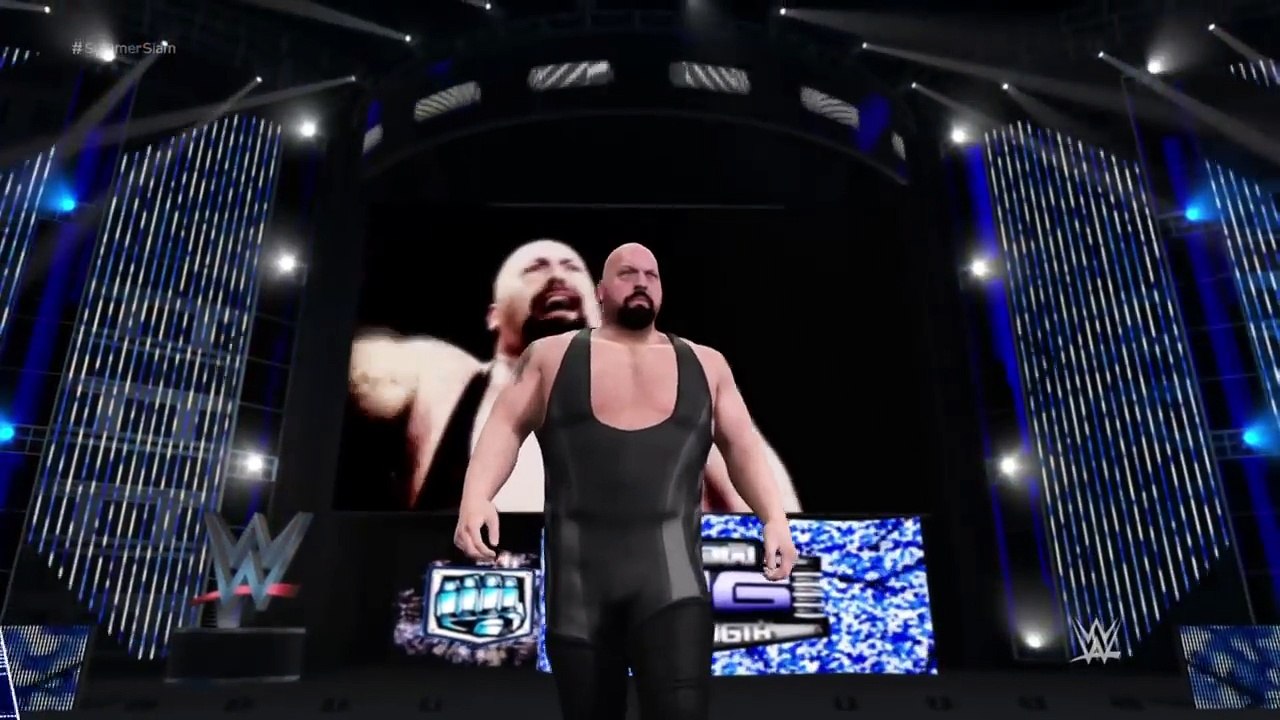 WWE 2K17 -Kane vs. Big Show & André the Giant & Braun Strowman -Handicap Match- Summerslam (PS4)