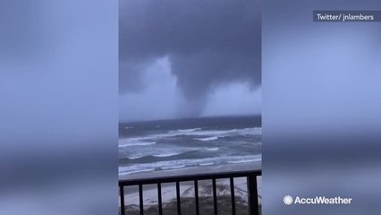 Another massive waterspout spotted off the coast of Alabama