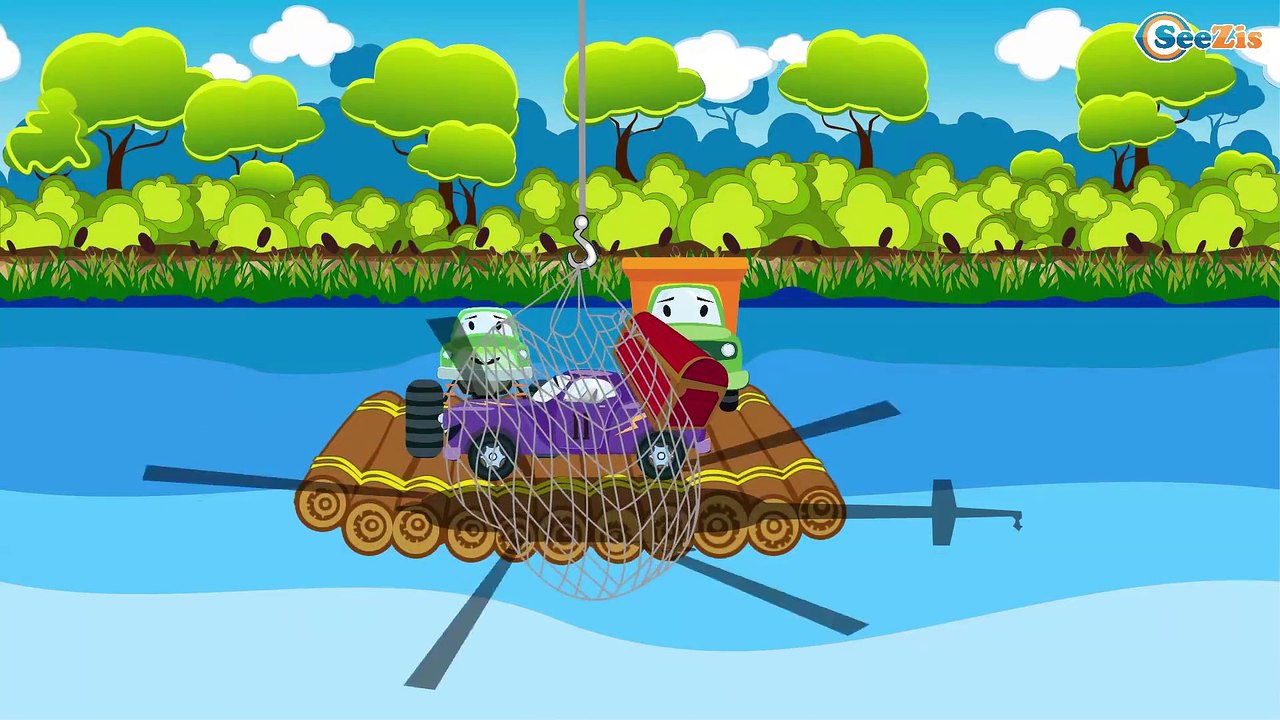 Строительная Техника - Экскаватор и Грузовик. Мультики для Детей - Гоночная Машина и Монстр Трак