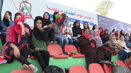 Hear them roar: Afghan female football fans show their support