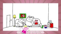 свинка пеппа, coloring peppa pig, развивающий мультик, пеппа на русском, учим цвета, learning colors