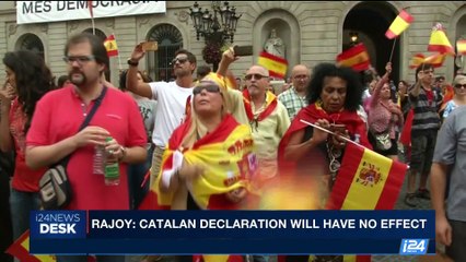i24NEWS DESK | Rajoy: Catalan declaration will have no effect | Sunday, October 8th 2017
