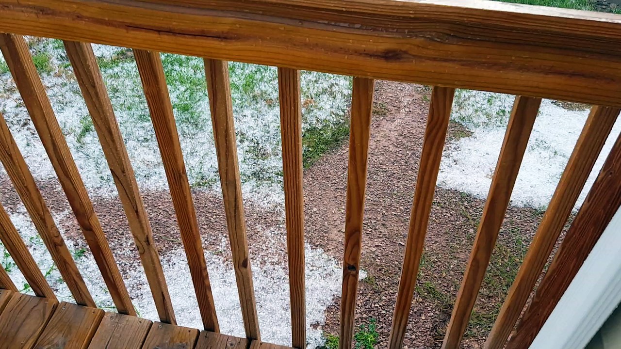 Hail storm clean up