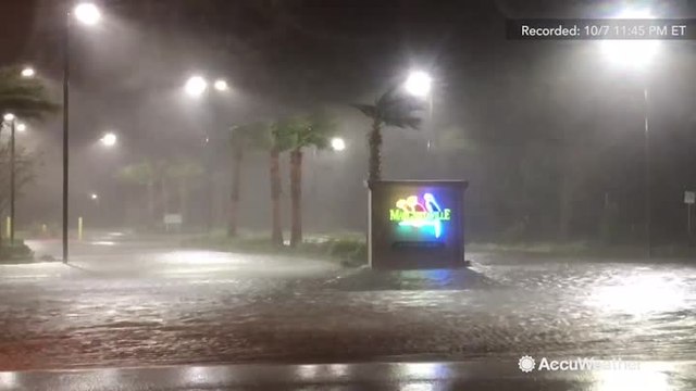 Hurricane Nate slams Mississippi Coast with storm surge and rain