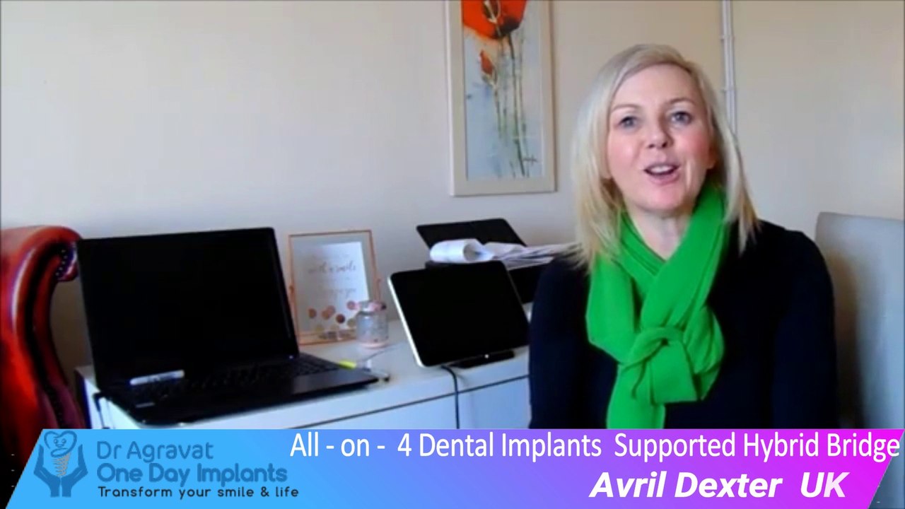 All on 4 dental implants reviews of Dr Agravat One Day Dental Implant clinic patient from UK