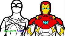 Iron Spiderman vs Iron Man Coloring Pages For Kids Coloring Book Kids Fun Art Activities Video