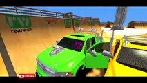 CRAZY MONSTER TRUCK CRASH TEST PARTY & COLORS SPIDERMAN CARTOON Nursery Rhymes Songs for Children