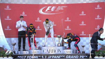 Grand Prix du Japon - Champagne sur le podium