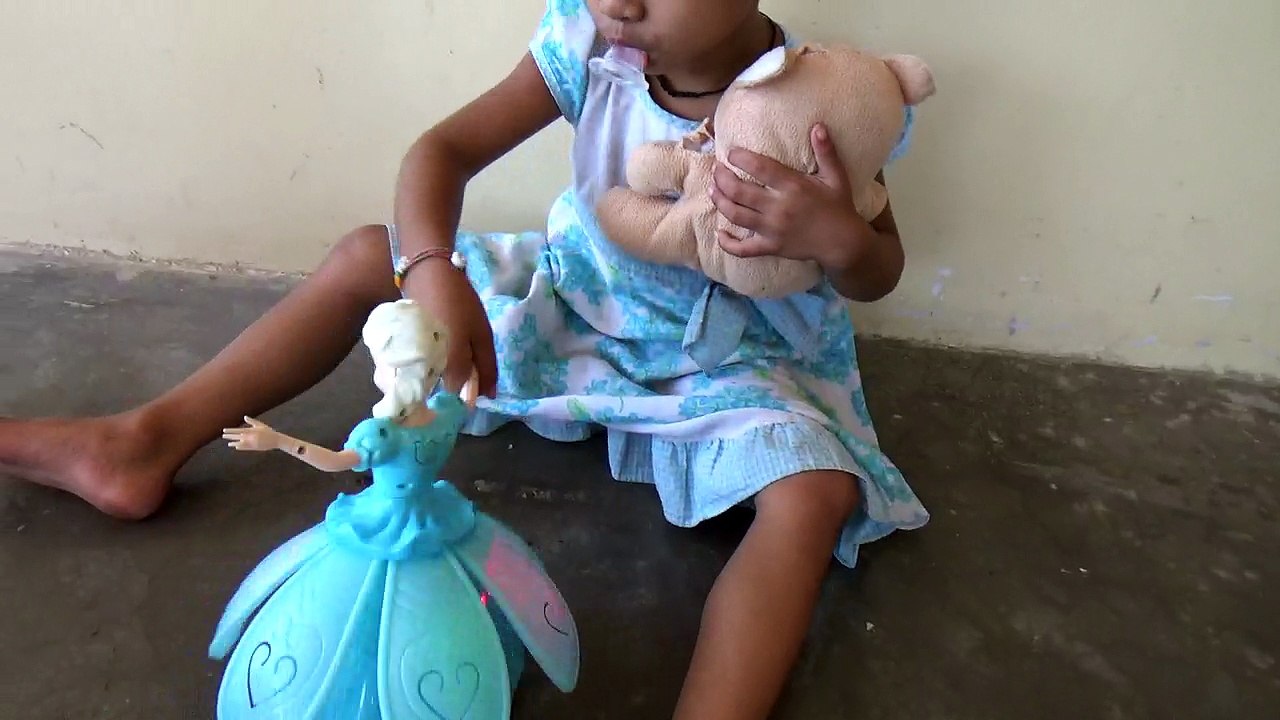 rosy lali | rosy lali playing in sitting a red tub