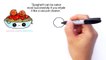 How to Draw Spaghetti and Meatballs step by step Easy - Fun Food with faces