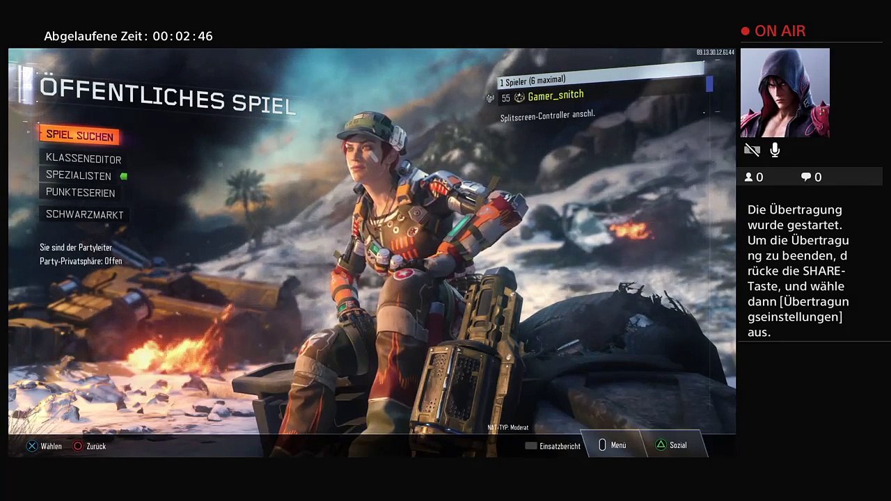 Ps4 Bo3 game                                        (German)