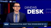 i24NEWS DESK | Pharmaceutical giant 'Teva' stocks drop by 14% | Sunday, October 8th 2017