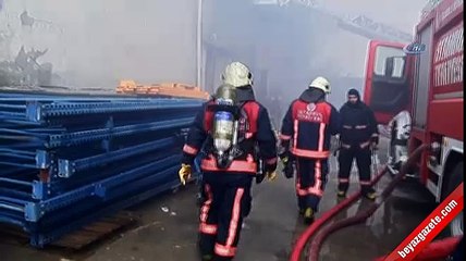 İstanbul Hadımköy'de lojistik deposunda yangın!