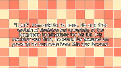 Business: The Point of No Return