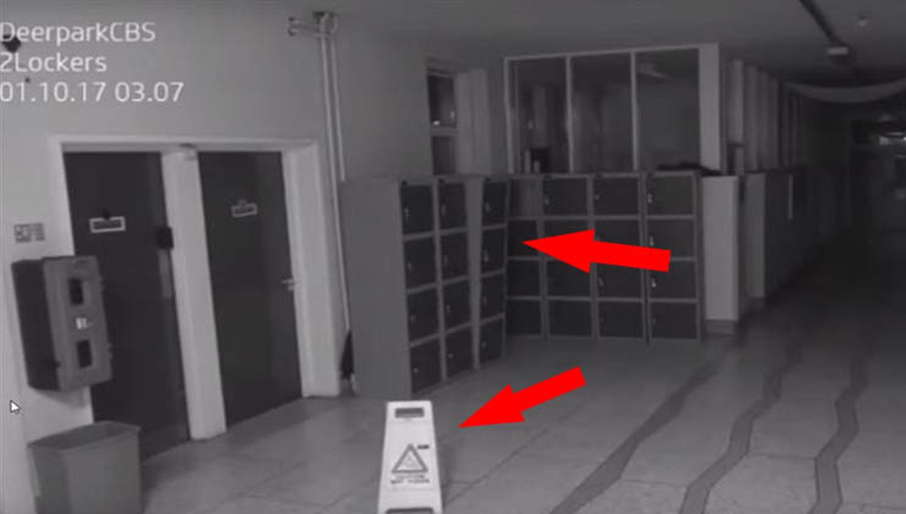 Vídeo assustador captado nesta escola pela câmara de segurança está a aterrorizar toda a população!