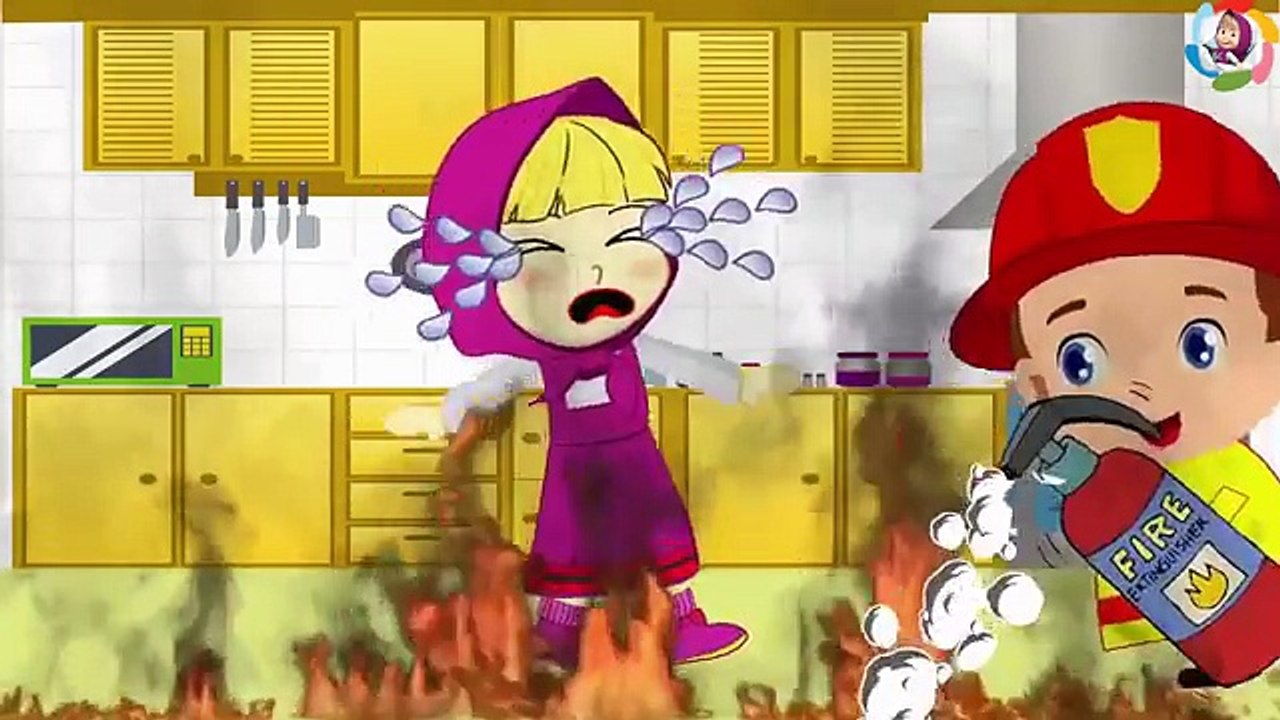 Masha Crying. Fireman Mini Gives Her Tasty Cake Pops. #Funny Story