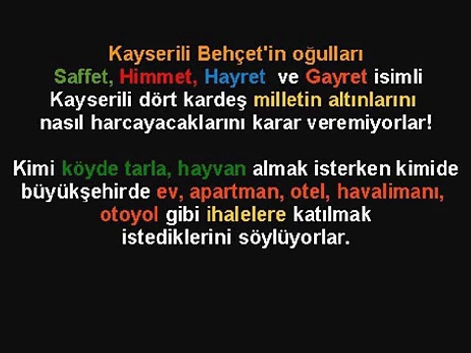 yastık altındaki altınları bozduranlar diynsiz akp ke-efir erdoğan doymadılar altınınıza gözdiktiler
