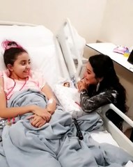 لجين عمران تزور مركز الحسين للسرطان في الادرن