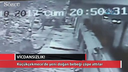 Vicdansızlar, yeni doğan bebeği çöpe attılar