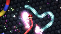 slither.io Mario Bros VS Sonic jogo da cobra snake batalha totoykids