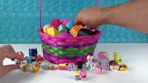 Giant Basket Of Surprise Eggs Opening | Shopkins Squinkies Disney Fashems My Little Pony | PSToyRevi