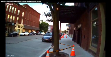 La police débarque en plein tournage et tire sur un acteur en train de jouer une scène de braquage