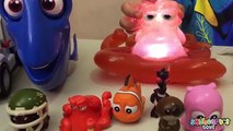 Finding Dory toys in SLIME BATH | Nemo, Marlin, Bailey, Mr Ray, Destiny, Hank, water toys for kids