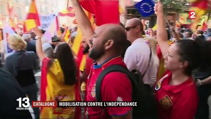 Barcelone : rassemblement massif contre l'indépendance de la Catalogne