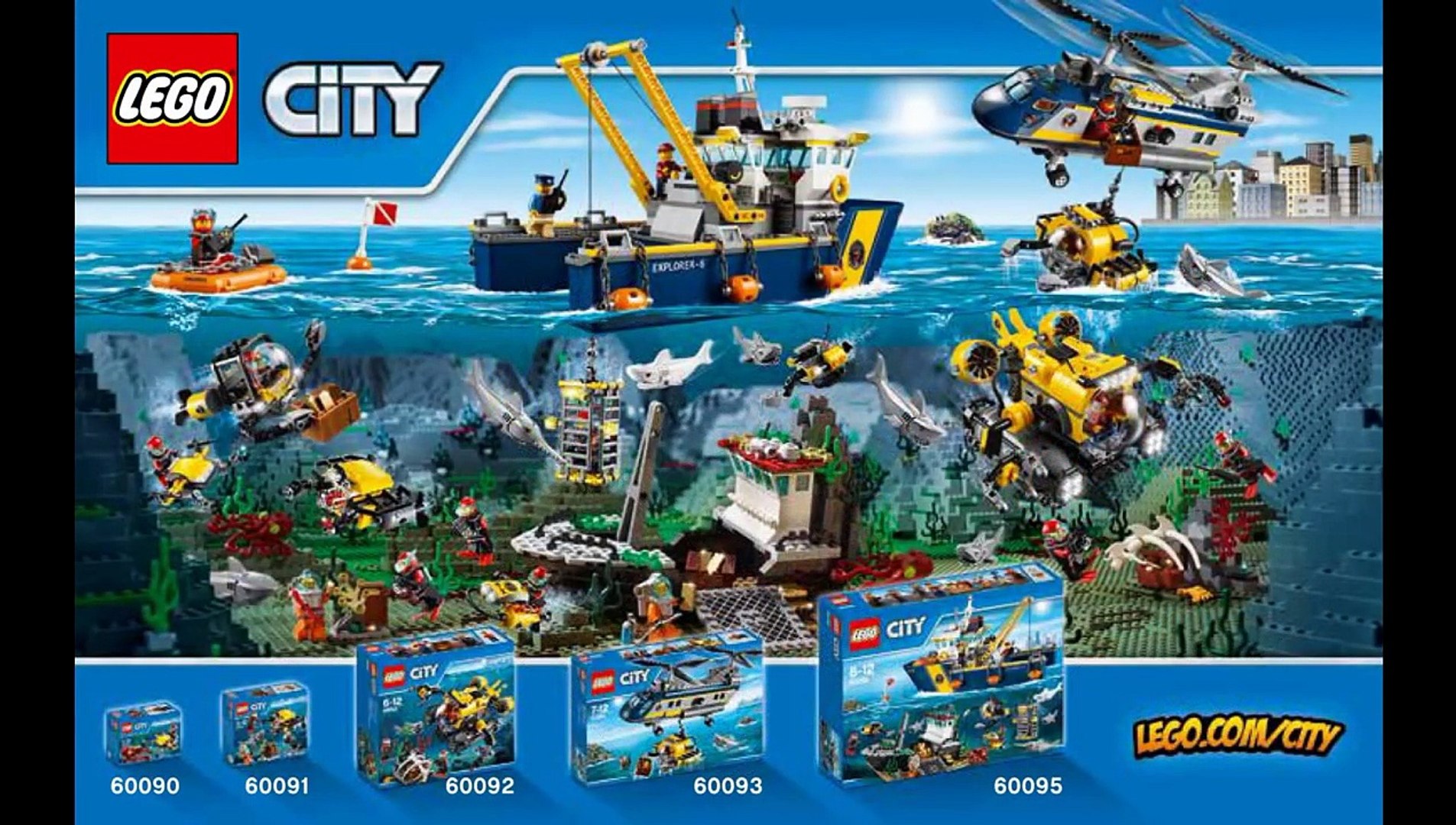60092 Lego Deep Sea Submarine City Deep Sea Explorers