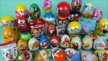 40 Surprise eggs Disney toys Kinder Surprise Peppa Pig Cars