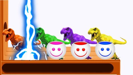 Learn Colors with Dinosaurus T-rex WON FACODEE HAMMER XYLOPHONE CRYING BABY Soccer Balls for Kids