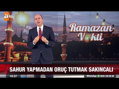 Sahur yapmadan oruç tutmak sakıncalı - atv Ana Haber