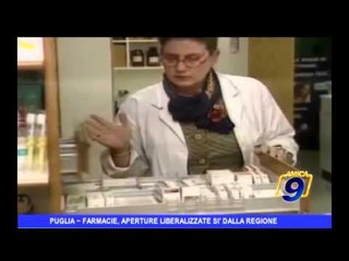 Puglia | Farmacie, aperture liberalizzate Sì dalla Regione