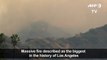 More than 1,000 firefighters mobilised in fight against LA blaze