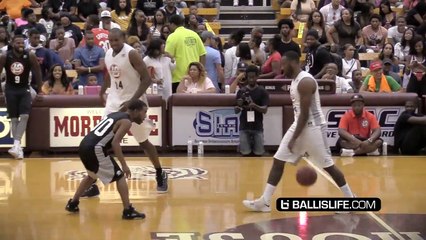 John Wall envoie Lil Duval au sol sur un cross