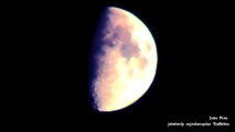 A Lua, Quarto Crescente de 30 de Agosto de 2017 nos Penedos Altos, Covilhã.