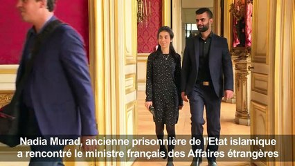 Rencontre entre Le Drian et Nadia Murad, rescapée de Daech