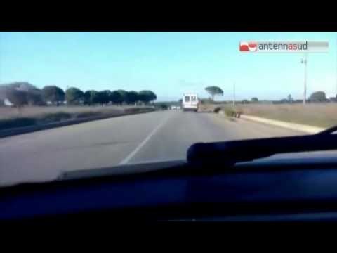 TG 09.12.14 Impatto frontale sulla Collepasso-Maglie: perde la vita un 78enne, feriti due giovani“