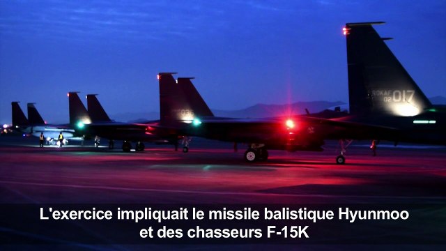 Manoeuvres sud-coréennes après l'essai nucléaire nord-coréen