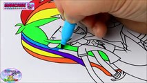 My Little Pony Coloring Book MLPEG Rainbow Dash Colors Episode Surprise Egg and Toy Collec