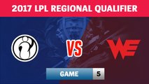 Highlights: IG vs WE Game 5 | Invictus Gaming vs Team WE | 2017 LPL Regional Qualifier