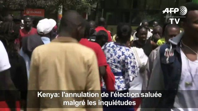 Kenya: l'annulation de l'élection saluée malgré les inquiétudes