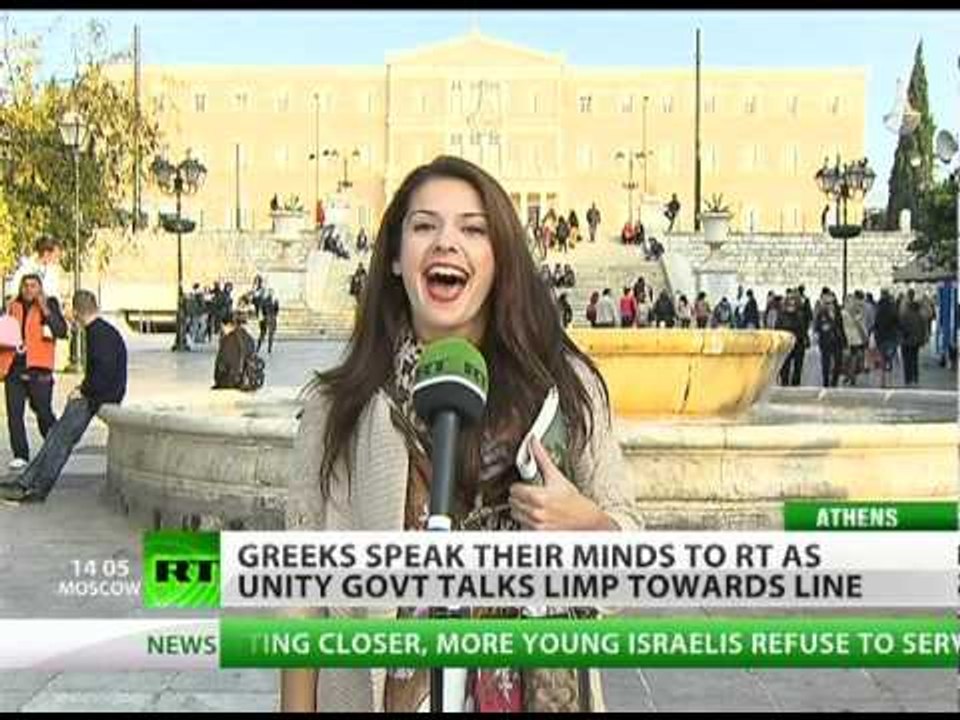 'Euro is a Greek word': RT mic gives air to Athenians
