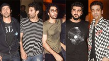 Ranbir Kapoor, Varun Dhawan, Karan Johar, Aditya Roy Kapur's Boys Night Out