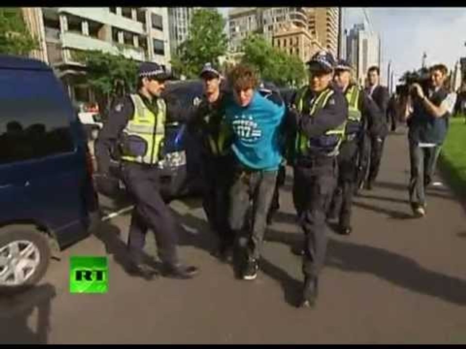 Occupy Melbourne video: New OWS arrests in Australia